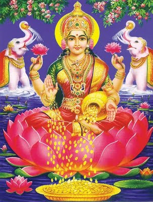 Information what is the goddess laxmi devi favorite Objects